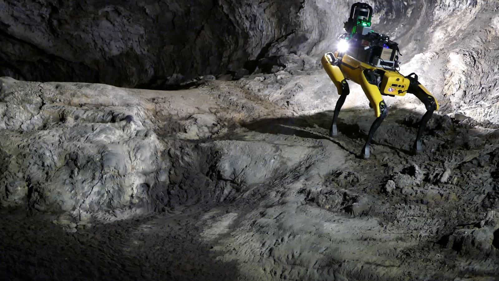 đ Robothund ska utforska grottor pĂ„ Mars med ny teknik