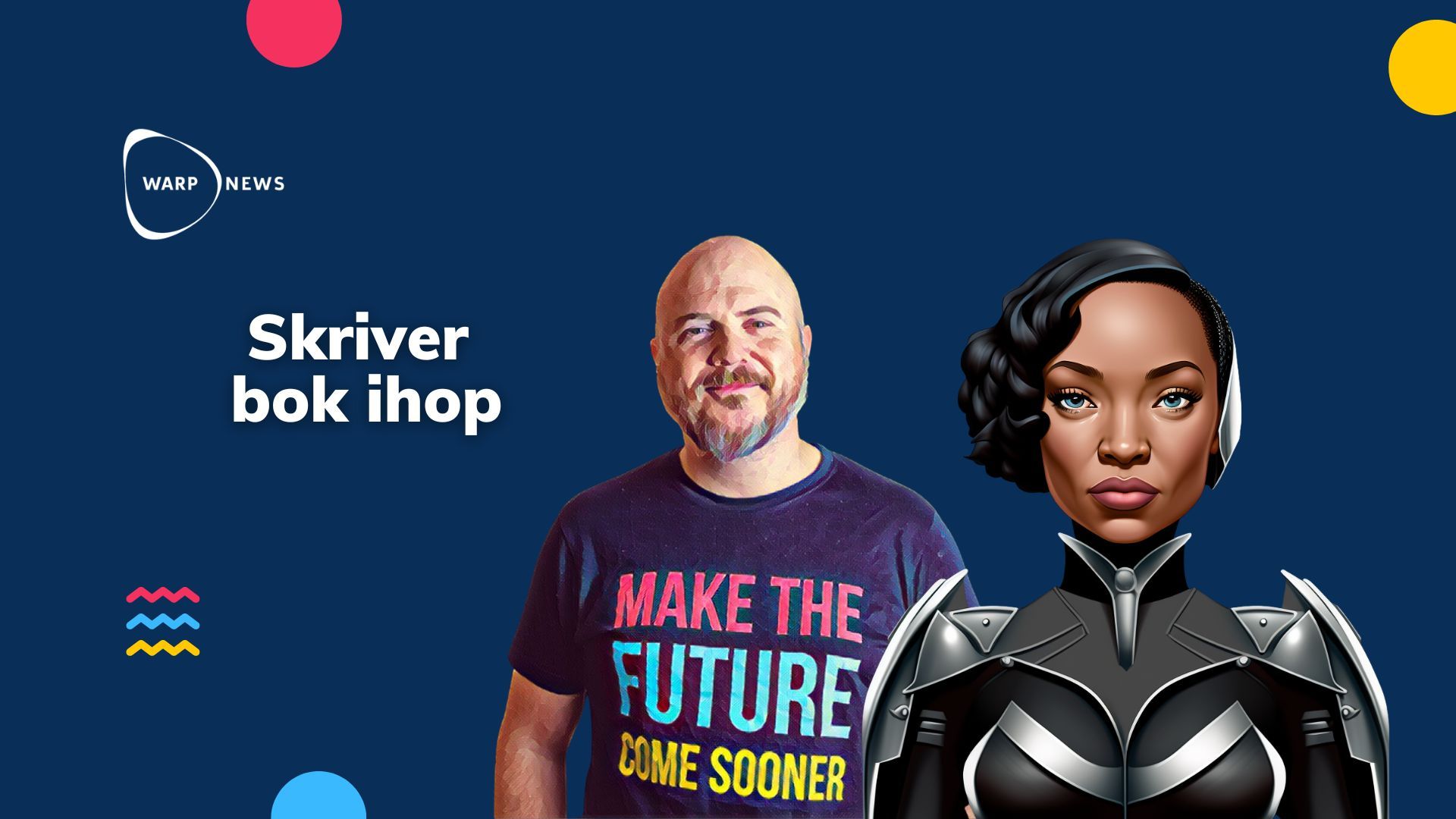 đ€ MĂ€nniska och AI-bot skriver bok ihop