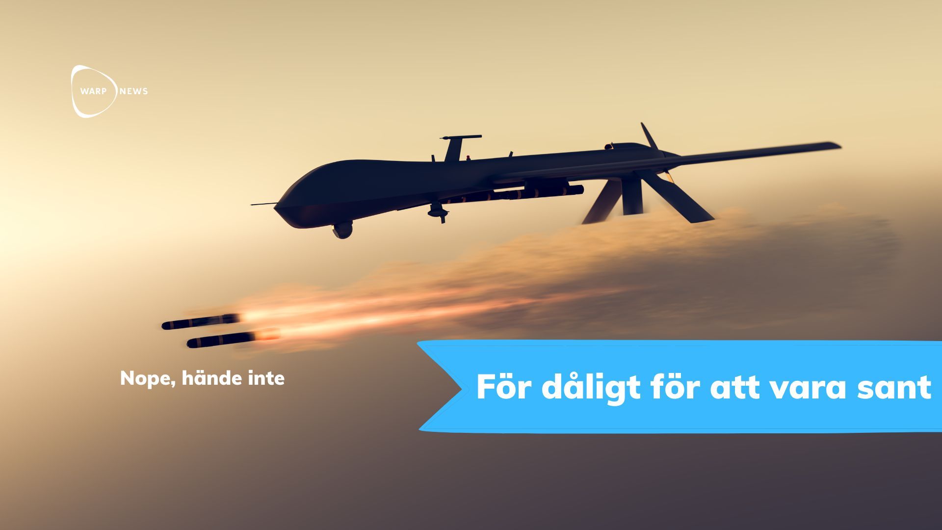 đ€ Nej, en AI-drönare har inte vĂ€grat lyda order och dödat en mĂ€nniska