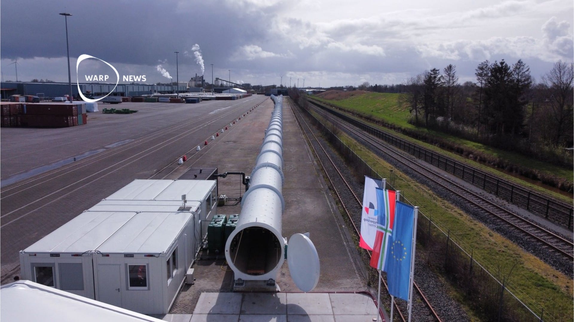 đ
Europas lÀngsta testbana för Hyperloop öppnar i NederlÀnderna
