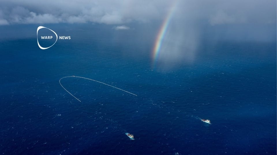 đą Plast i Stilla havet kan stĂ€das upp pĂ„ tio Ă„r, menar Ocean Cleanup