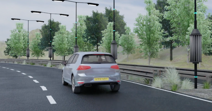 🌪 Små vindturbiner drivs av fartvinden från bilar