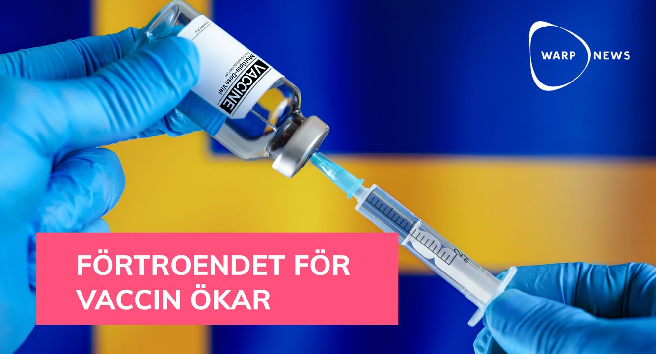📈 Svenskarnas förtroende för vaccin har ökat under pandemin