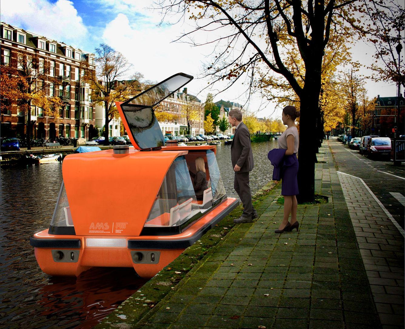 🛥 Självkörande elbåtar ska börja trafikera Amsterdams kanaler
