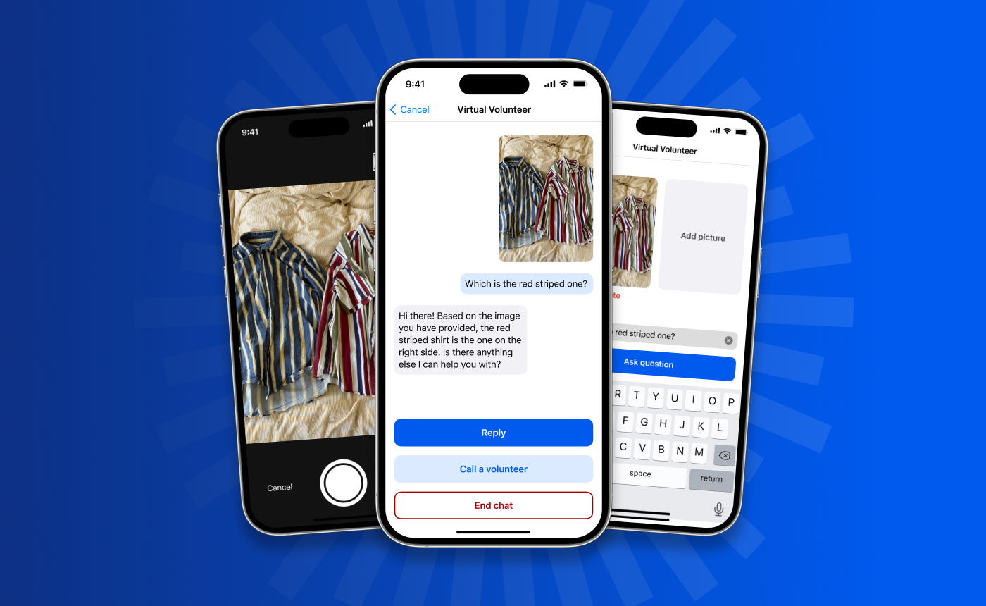 🧑‍🦯 Be My Eyes introducerar AI-app för att hjälpa synskadade