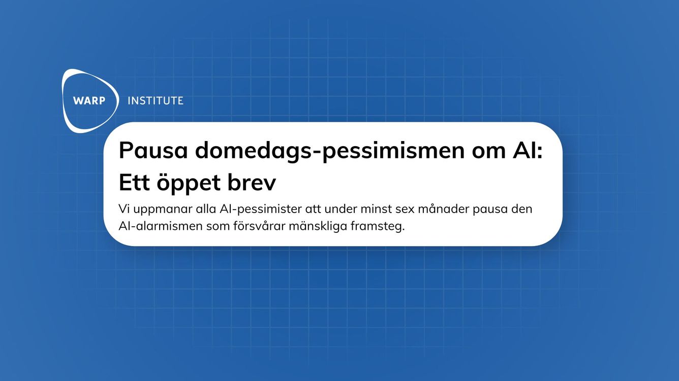 💡 Pausa domedags-pessimismen om AI: Ett öppet brev