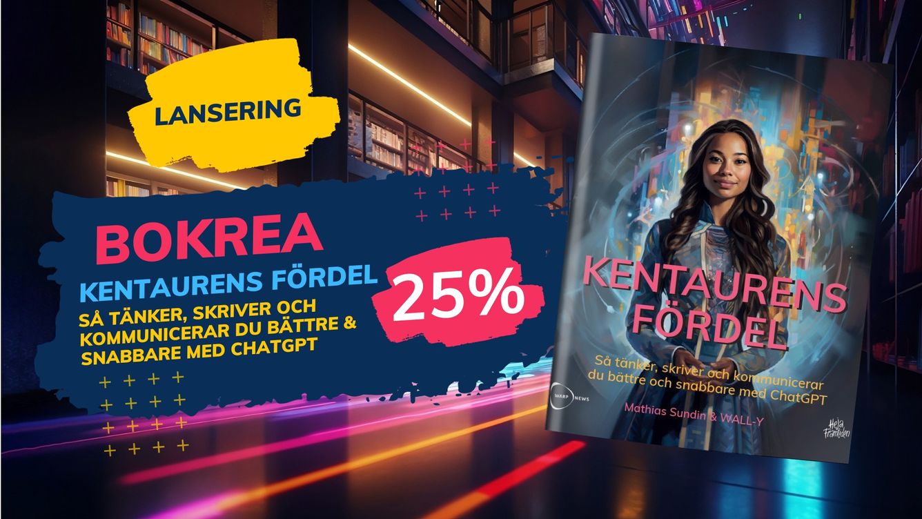 📚 Köp nya AI-boken, Kentaurens fördel, med 25% rabatt under Black Week