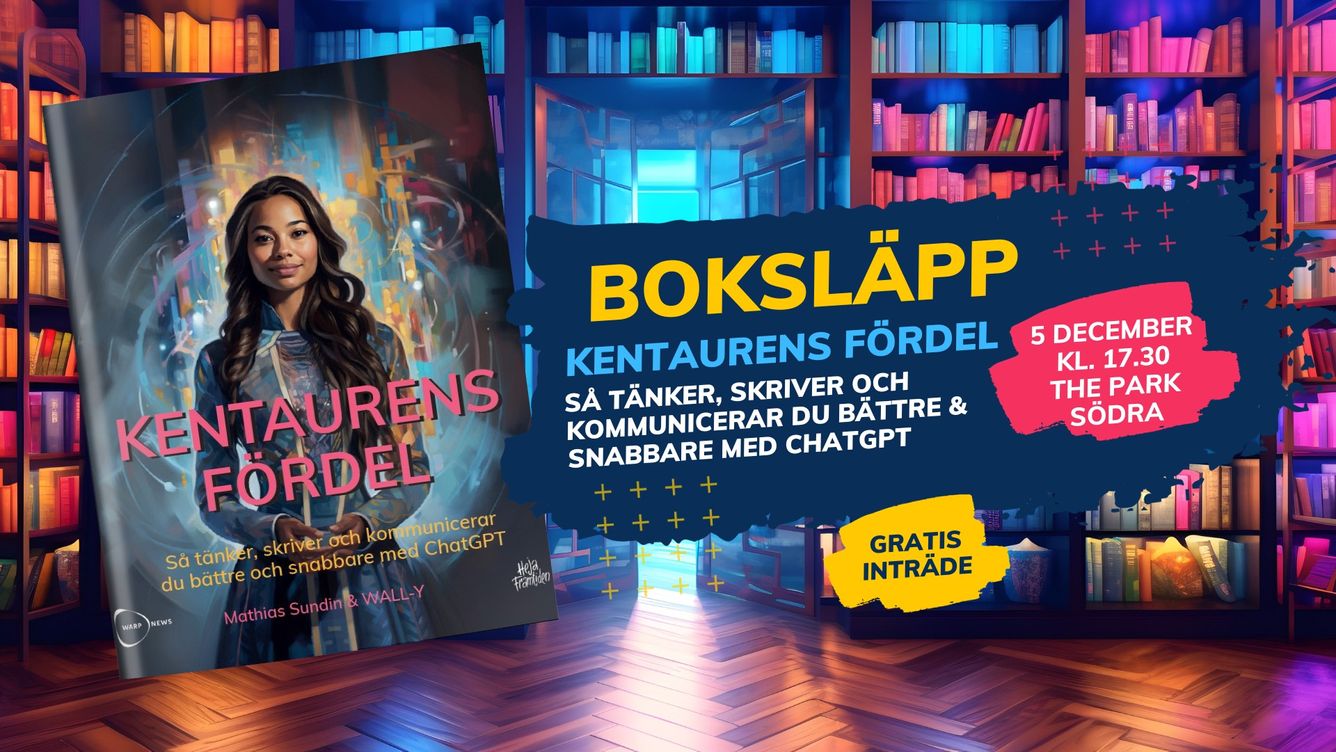 📚 Boksläpp: Bok om AI – skriven av människa och AI
