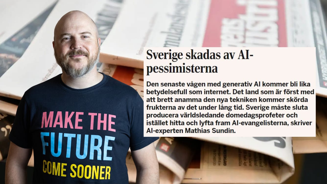 🤖 Arge optimisten i DI: Sverige skadas av AI-pessimisterna