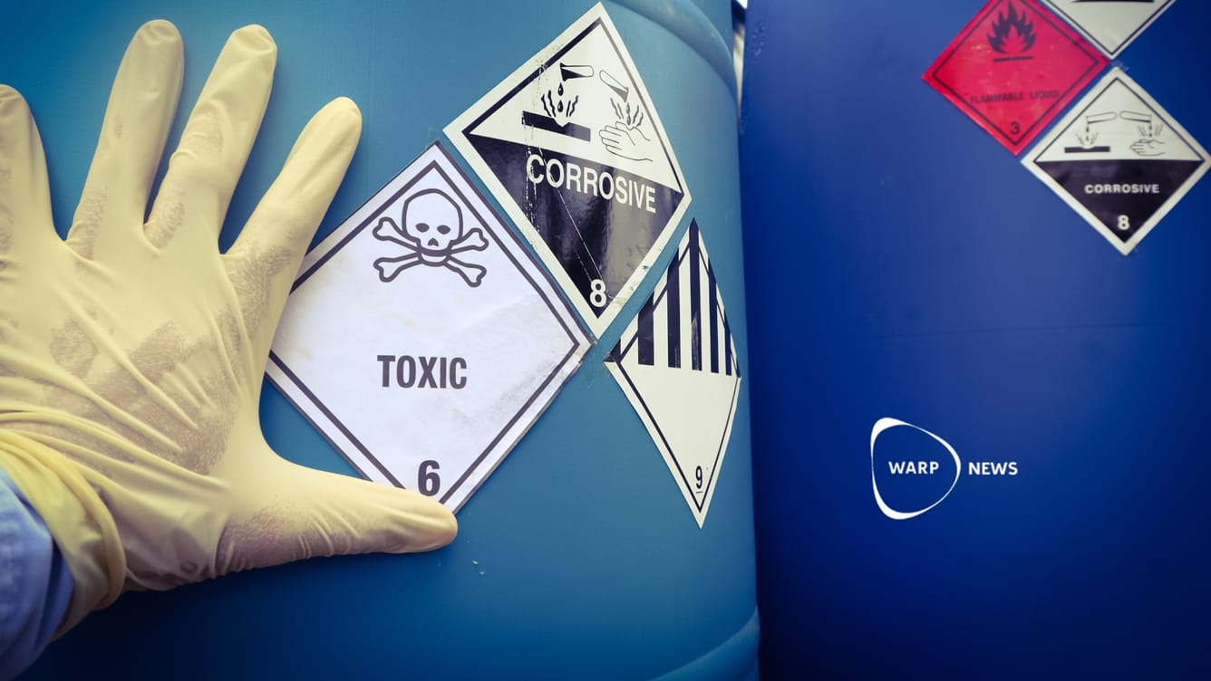 ☣️ Giftiga kemikalieutsläpp har minskat med 21% på tio år