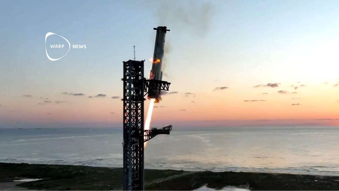 🚀 SpaceX landade 25-våningshus i famnen på starttornet